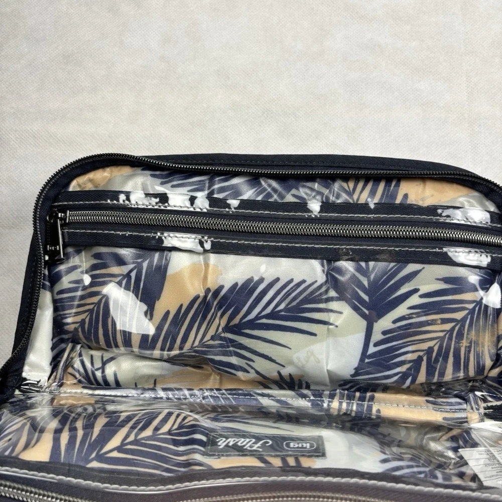 Lug Flash Cosmetic Case Dark Blue Travel Bag Clear‎ Pockets